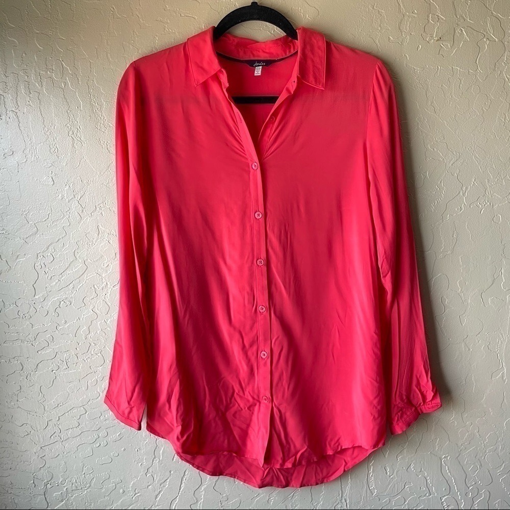 Joules Elvina Woven Button Front Long Sleeve - Picture 2 of 7